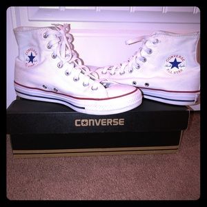 White Hi-Top Converse